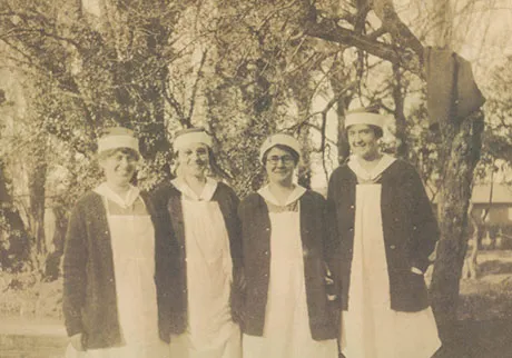 The Medical Department relied on women to fulfill needs in newly emerging fields, such as physical therapy. The Army contracted physicians and dieticians in significant numbers. (Photo courtesy of U.S. Army Women's Museum)