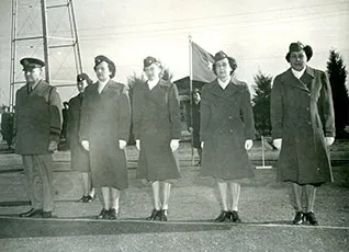 First desegregated Company B at WAC Training Center
