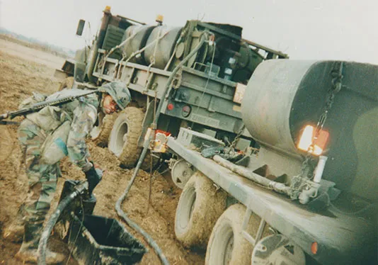 Operation Joint Endeavor, Bosnia, 1995 (Photo courtesy of U.S. Army Women's Museum)