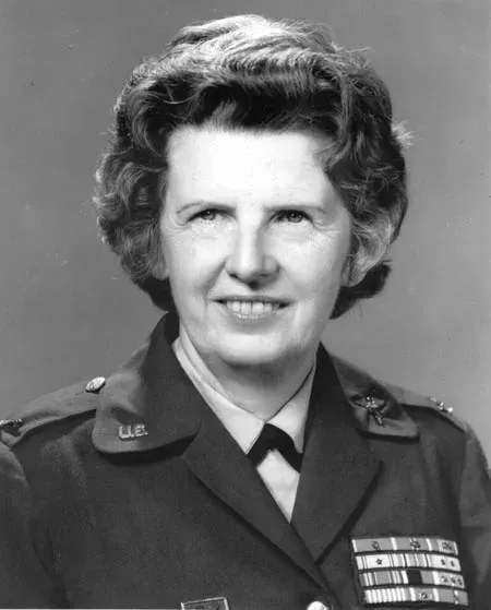 Portrait of Ruby Bradley in Army uniform